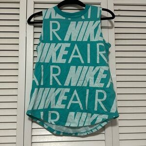 Youth Teal Nike Air Tank Size M